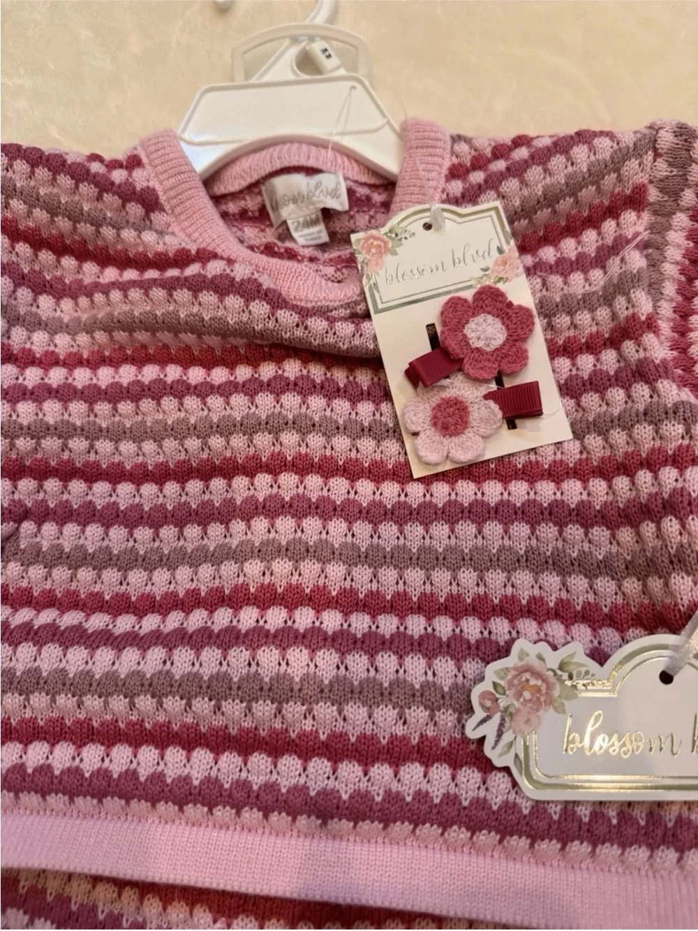 Blossom Blvd crocheted striped